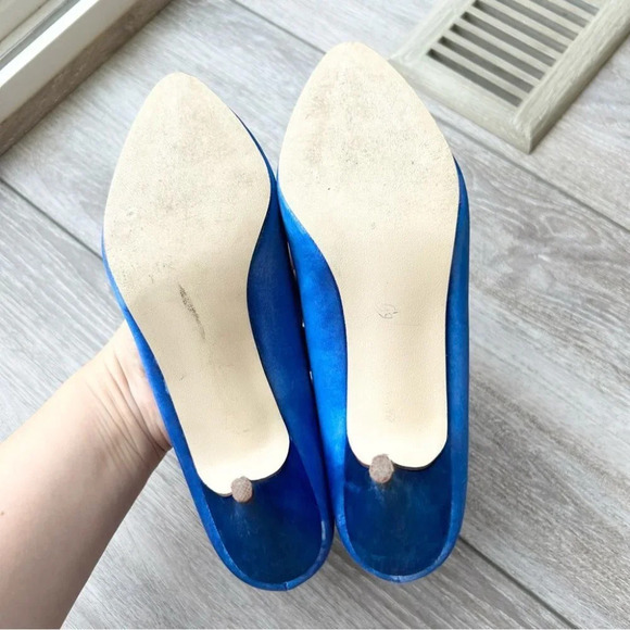 Vintage Tai Silk Satin Heel Pump Made in Taiwan - Picture 11 of 15